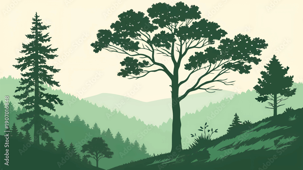 Naklejka premium International Day of Forests 2026 Celebrating Nature, Green Landscapes & Global Sustainability