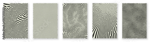 Organic pattern abstract backgrounds with color splash flow lines. Vector groovy psychedelic backgrounds with organic patterns in abstract modern trendy design