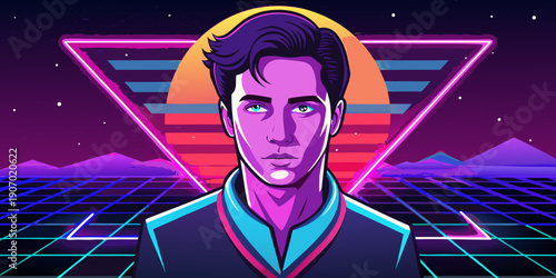 Neon Blur Photo Effect
