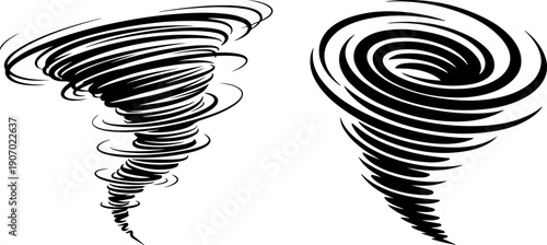  Tornado Hurricane and Whirlwind Vector Illustration for Weather Disaster