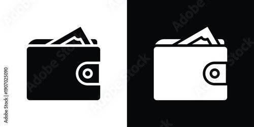 Wallet Icon Sheet Black And White