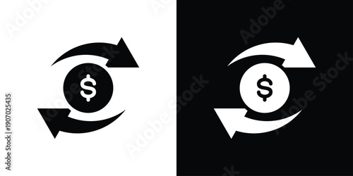 Transaction Icon Sheet Black And White