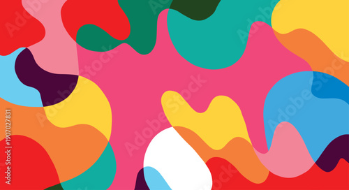 line art drawing with abstract shape background vector