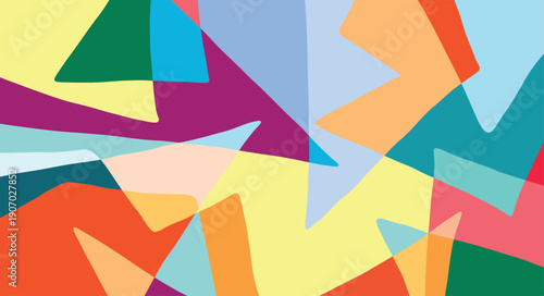 line art drawing with abstract shape background vector