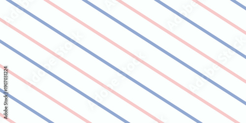 Vector seamless pattern. Diagonal background. Trendy color Rose Quartz and Blue Serenity.