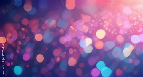 Colourful bokeh light particles glowing and shifting.4k video.


