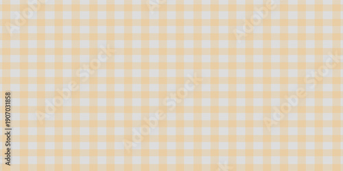 Halloween checkered tablecloth with orange plaid pattern background. Flat vector illustration isolated
