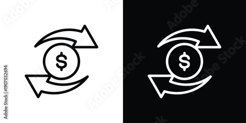 Transaction Icon Sheet Black And White