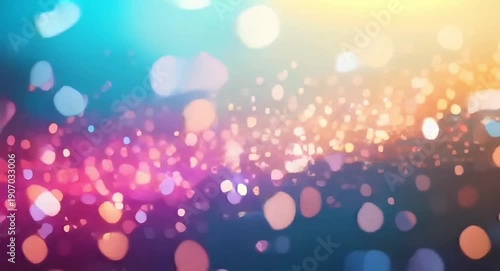 Colourful bokeh light particles glowing and shifting.4k video.



