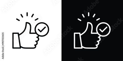 Like Icon Sheet Black And White