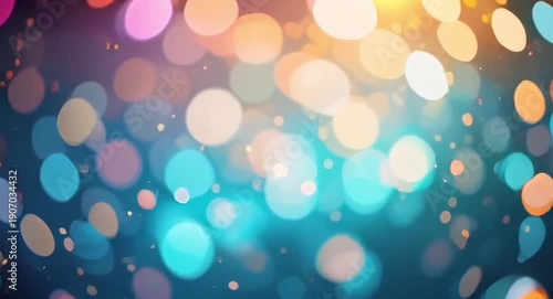 Colourful bokeh light particles glowing and shifting.4k video.


