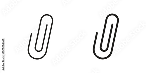Attachment clip icon. Trendy Flat style for graphic design, Website, UI. EPS10