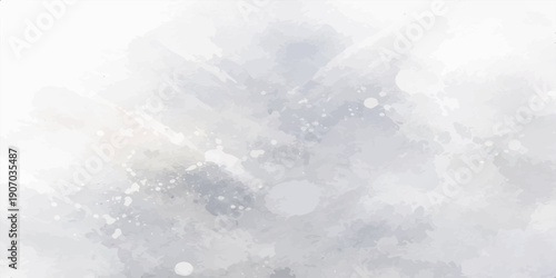 Abstract texture of white snow and ice on a blue window pane under a clear summer sky with fluffy cirrus clouds and bright natural light