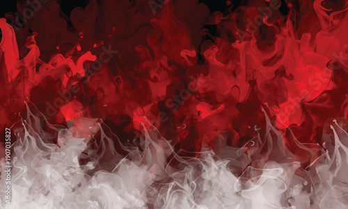 Flowing vapor patterns forming an expressive abstract field