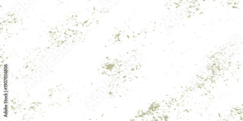 A textured green grunge background features an artistic watercolor splash pattern on an old paper wall with ink stains and paint splatters creating a dirty frame for copy space