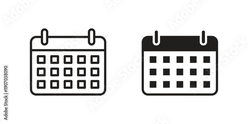 Calendar icon. Trendy Flat style for graphic design, Website, UI. EPS10