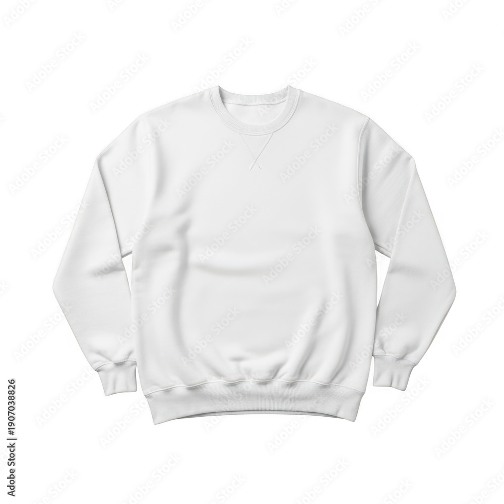 Fototapeta premium White sweatshirt isolated on transparent background