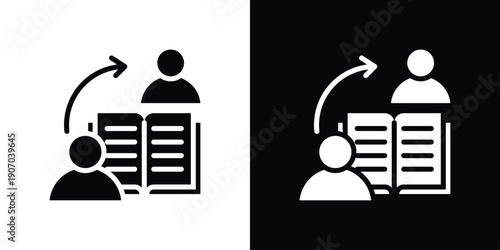 Coaching Icon Sheet Black And White