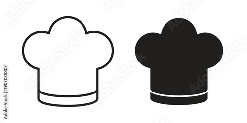 Chef hat icon. Trendy Flat style for graphic design, Website, UI. EPS10