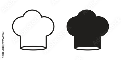 Chef hat icon. Trendy Flat style for graphic design, Website, UI. EPS10