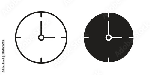 Clock icon. Trendy Flat style for graphic design, Website, UI. EPS10