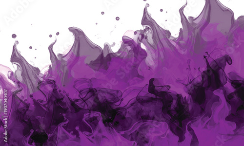 Abstract mist formations with immersive depth