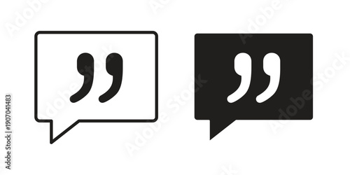 Comment quote icon. Trendy Flat style for graphic design, Website, UI. EPS10