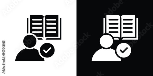 Learning Icon Sheet Black And White
