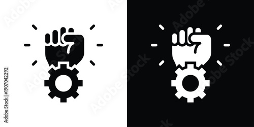 Empowerment Icon Sheet Black And White