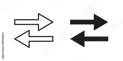 Data transfer icon. Trendy Flat style for graphic design, Website, UI. EPS10