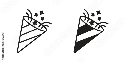 Confetti icon. Trendy Flat style for graphic design, Website, UI. EPS10