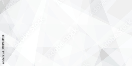 Abstract background with white and gray and geometric style with simple lines and corners design .