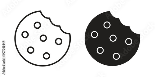 Cookie icon. Trendy Flat style for graphic design, Website, UI. EPS10