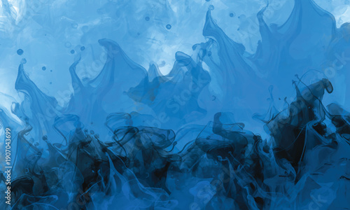 Dense vapor textures forming a mysterious environment