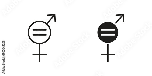 Equality icon. Trendy Flat style for graphic design, Website, UI. EPS10