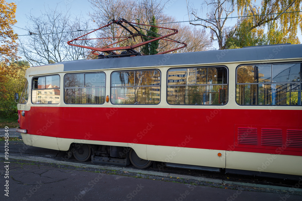 Naklejka premium Prague Historical Tram