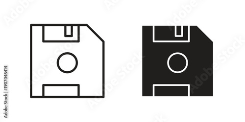 Floppy disk icon. Trendy Flat style for graphic design, Website, UI. EPS10