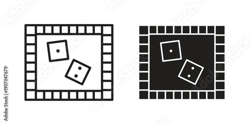 Game board icon. Trendy Flat style for graphic design, Website, UI. EPS10