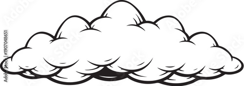 Cloud Capsule Line Art Icon.eps
