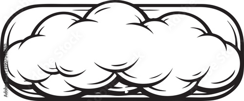 Filled Cloud Capsule Line Art Icon.eps