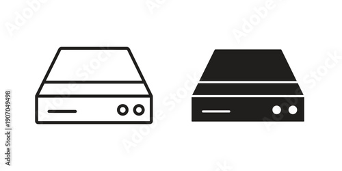Hard Disk icon. Trendy Flat style for graphic design, Website, UI. EPS10