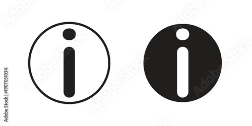 Info icon. Trendy Flat style for graphic design, Website, UI. EPS10