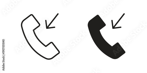 Incoming Call icon. Trendy Flat style for graphic design, Website, UI. EPS10