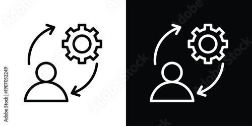 Approach Icon Sheet Black And White
