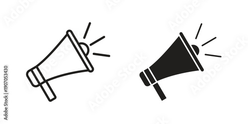 Megaphone icon. Trendy Flat style for graphic design, Website, UI. EPS10
