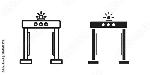 Metal detector icon. Trendy Flat style for graphic design, Website, UI. EPS10