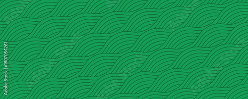 farm green banner, organic abstract background with fields. wavy green lines, natural organic products. ecology background. striped farmer green Pattern
