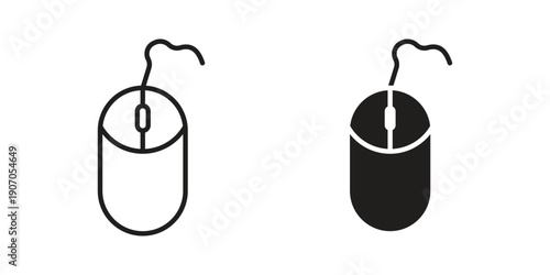 Mouse icon. Trendy Flat style for graphic design, Website, UI. EPS10