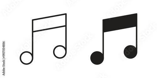 Music icon. Trendy Flat style for graphic design, Website, UI. EPS10