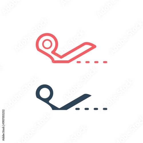 Scissors icons set isolated vector illustration